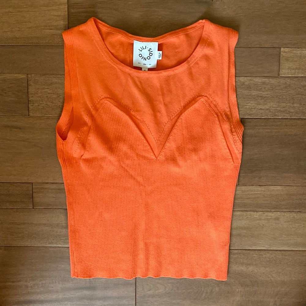 Orange Sleeveless Top